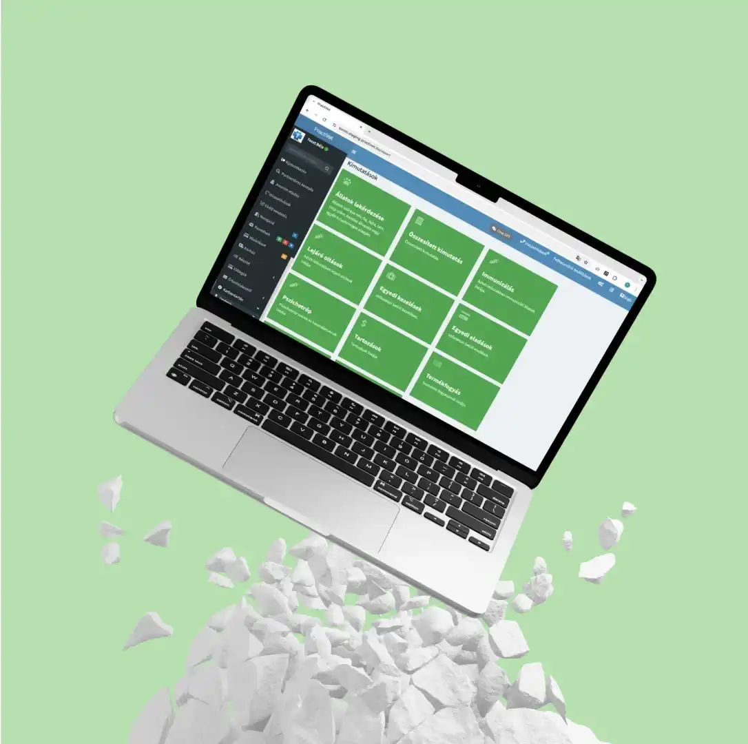 Practivet platform product interface showing veterinary management features