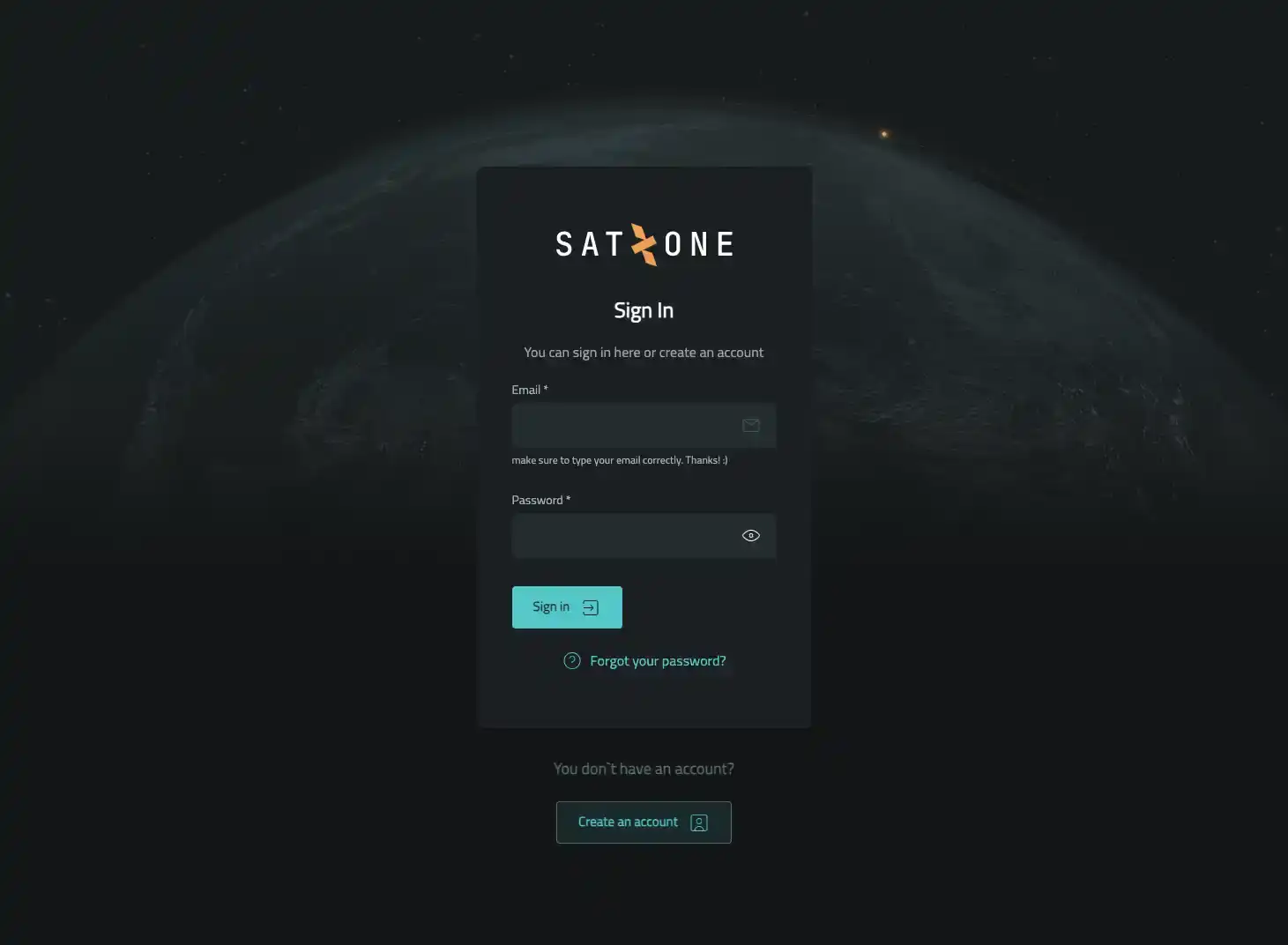 SatZone web app: React-based interface with browser-rendered 3D visualisation of a satellite's path around Earth