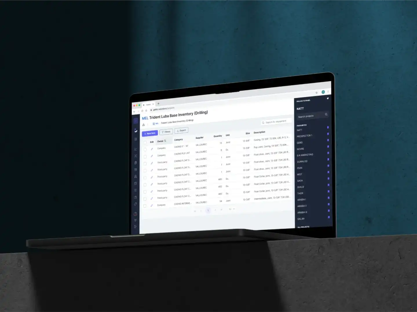 Gekko platform mobile responsive view